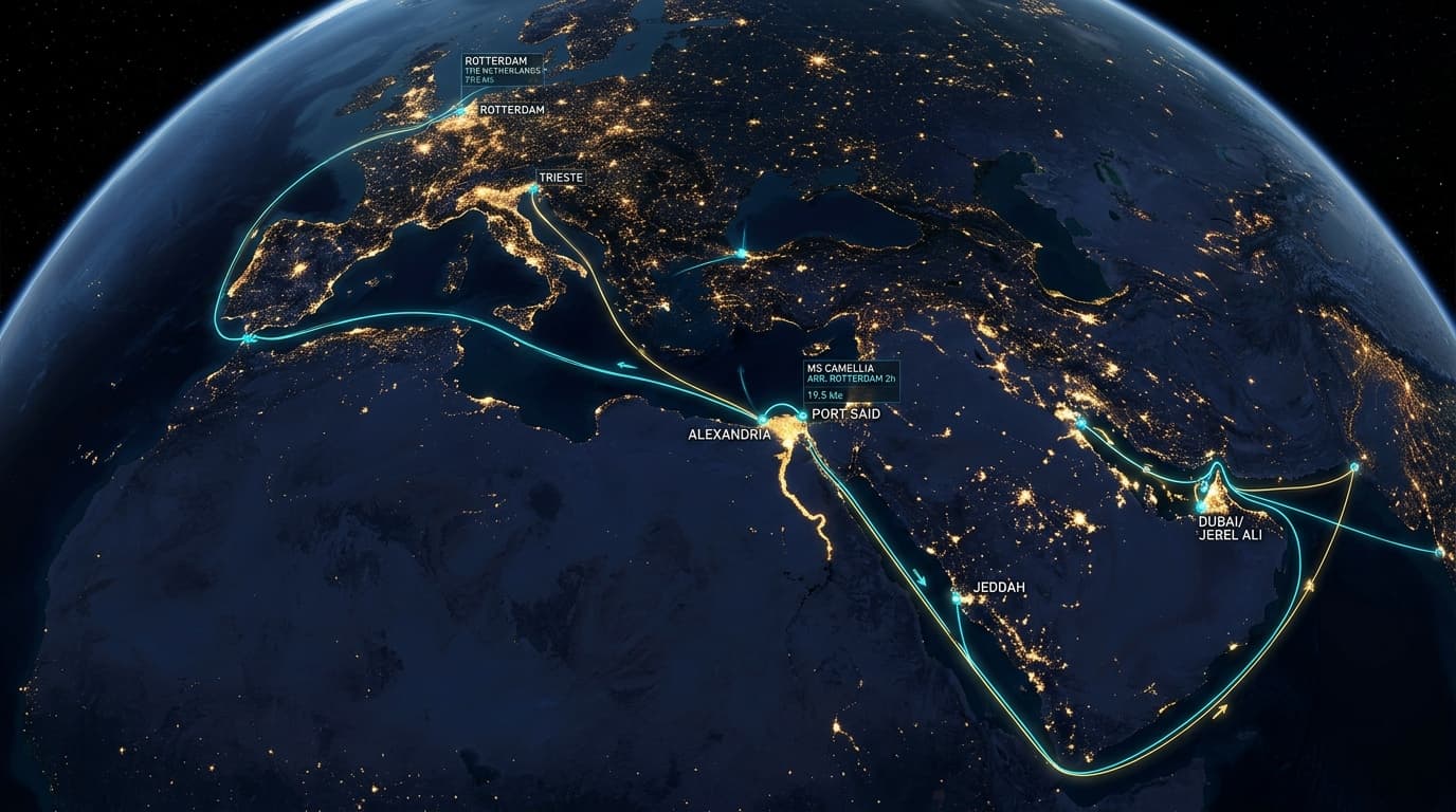 Logistics Maritime Network Map